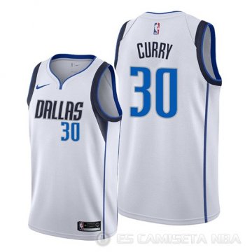 Camiseta Seth Curry #30 Dallas Mavericks Association Blanco