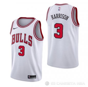 Camiseta Shaquille Harrison #3 Chicago Bulls Association Blanco