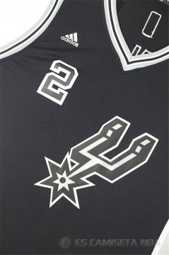Camiseta Leonard #2 San Antonio Spurs Negro