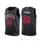 Camiseta Thaddeus Young #21 Chicago Bulls Statement Negro