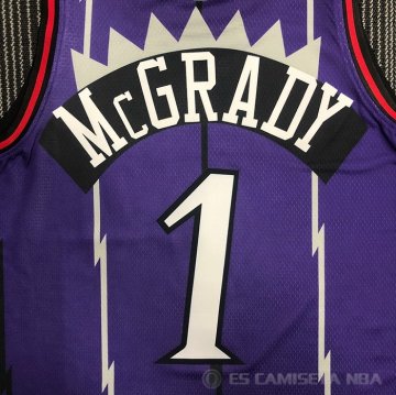 Camiseta Tracy Mcgrady #1 Toronto Raptors Classic Edition Violeta