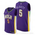 Camiseta Trevon Bluiett #5 New Orleans Pelicans Ciudad Edition Violeta