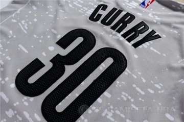 Camiseta Warriors Curry #30 Luces de la ciudad Gris