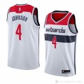 Camiseta Wesley Johnson #4 Washington Wizards Association 2018 Blanco