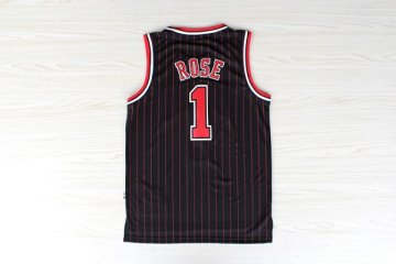 Camiseta retro Rose #1 Chicago Bulls Negro