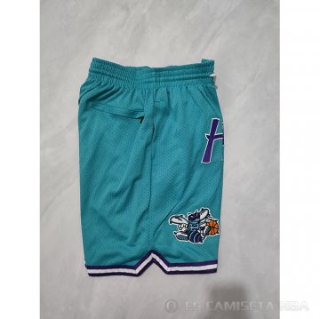 Pantalone Charlotte Hornets Retro Just Don Verde