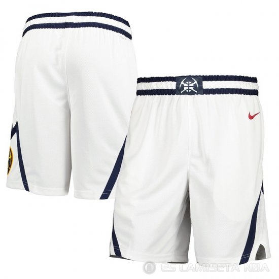 Pantalone Denver Nuggets Association Blanco - Haga un click en la imagen para cerrar