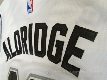 Camiseta Aldridge #12 San Antonio Spurs Blanco