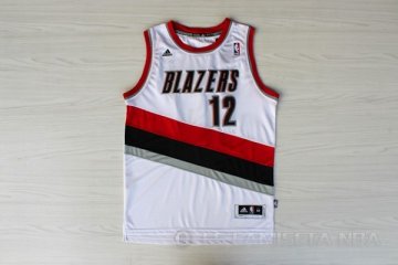 Camiseta Aldridge #12 Portland Trail Blazers Blanco