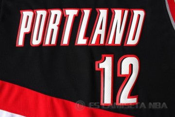 Camiseta Aldridge #12 Portland Trail Blazers Negro