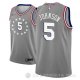 Camiseta Amir Johnson #5 Philadelphia 76ers Ciudad 2018-19 Gris