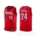 Camiseta Anfernee Simons #24 Portland Trail Blazers Earned Rojo
