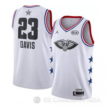 Camiseta Anthony Davis #23 All Star 2019 New Orleans Pelicans Blanco