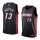 Camiseta Bam Adebayo #13 Miami Heat Icon 2018 Negro