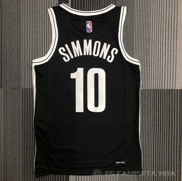 Camiseta Ben Simmons #10 Brooklyn Nets Icon 2021-22 Negro