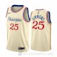 Camiseta Ben Simmons #25 Philadelphia 76ers Ciudad 2019-20 Cream