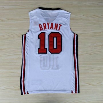 Camiseta Bryant #10 USA 1992 Blanco