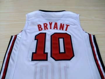 Camiseta Bryant #10 USA 1992 Blanco