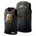 Camiseta Cameron Johnson #23 Golden Edition Phoenix Suns Negro
