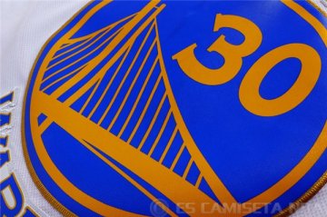 Camiseta Curry Campeonato #30 Golden State Warriors Blanco