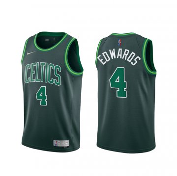 Camiseta Carsen Edwards NO 4 Boston Celtics Earned 2020-21 Verde