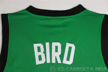Camiseta Bird #33 Boston Celtics Borde DE Color Verde Oscuro