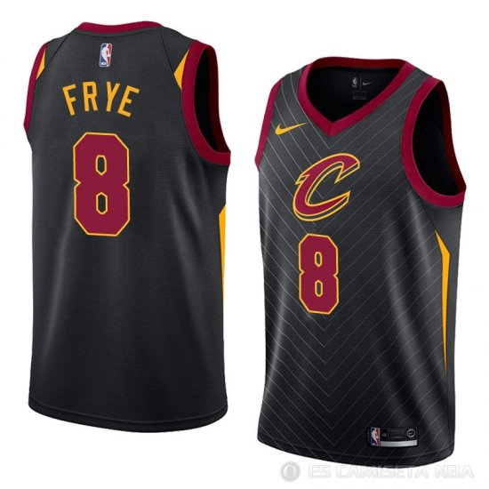 Camiseta Channing Frye #8 Cleveland Cavaliers Statement 2018 Negro - Haga un click en la imagen para cerrar
