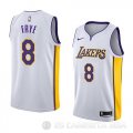 Camiseta Channing Frye #8 Los Angeles Lakers Association 2018 Blanco