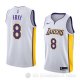 Camiseta Channing Frye #8 Los Angeles Lakers Association 2018 Blanco