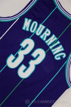 Camiseta Mourning #33 Charlotte Hornets Purpura