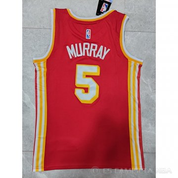 Camiseta Dejounte Murray #5 Atlanta Hawks Icon 2022-23 Rojo