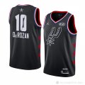 Camiseta Demar Derozan #10 All Star 2019 San Antonio Spurs Negro