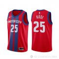 Camiseta Derrick Rose #25 Detroit Pistons Ciudad 2019-20 Rojo
