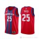 Camiseta Derrick Rose #25 Detroit Pistons Ciudad 2019-20 Rojo