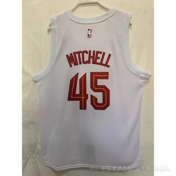 Camiseta Donovan Mitchell #45 Cleveland Cavaliers Association 2022-23 Blanco