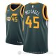 Camiseta Donovan Mitchell #45 Utah Jazz Earned 2018-19 Verde