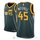 Camiseta Donovan Mitchell #45 Utah Jazz Earned 2018-19 Verde