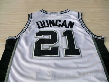 Camiseta Duncan #21 San Antonio Spurs Blanco