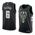 Camiseta Eric Bledsoe #6 Milwaukee Bucks Statement 2018 Negro