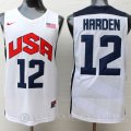 Camiseta Harden #12 USA 2012 Blanco