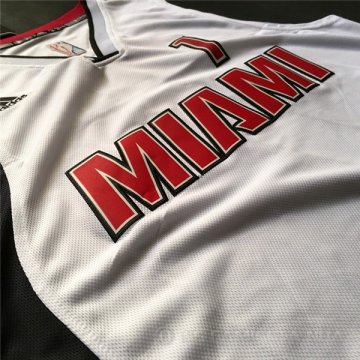 Camiseta Bosh #1 Miami Heat Blanco