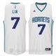 Camiseta Retro Lin #7 Charlotte Hornets Blanco