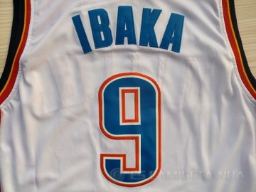 Camiseta Ibaka #9 Oklahoma City Thunder Blanco