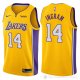 Camiseta Ingram #14 Los Angeles Lakers Autentico 2017-18 Amarillo