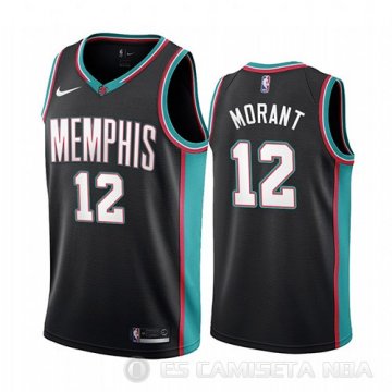 Camiseta Ja Morant #12 Memphis Grizzlies 20th Classic Negro