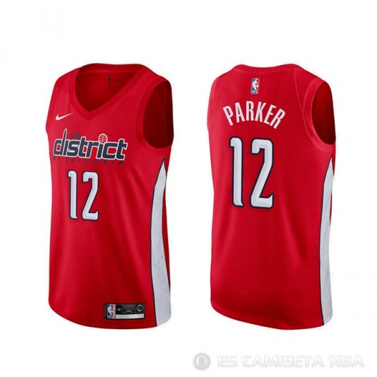 Camiseta Jabari Parker #12 Washington Wizards Earned Rojo - Haga un click en la imagen para cerrar
