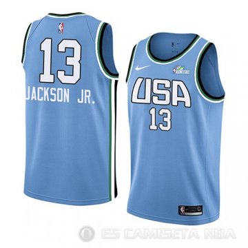 Camiseta Jackson Jr. #13 2019 Rising Star Jaren World Azul