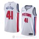 Camiseta Jameer Nelson #41 Detroit Pistons Association 2017-18 Blanco