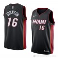 Camiseta James Johnson #16 Miami Heat Icon 2018 Negro