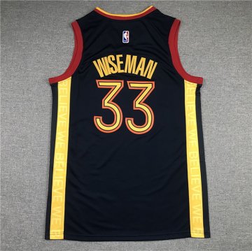 Camiseta James Wiseman NO 33 Golden State Warriors Ciudad 2020-21 Azul